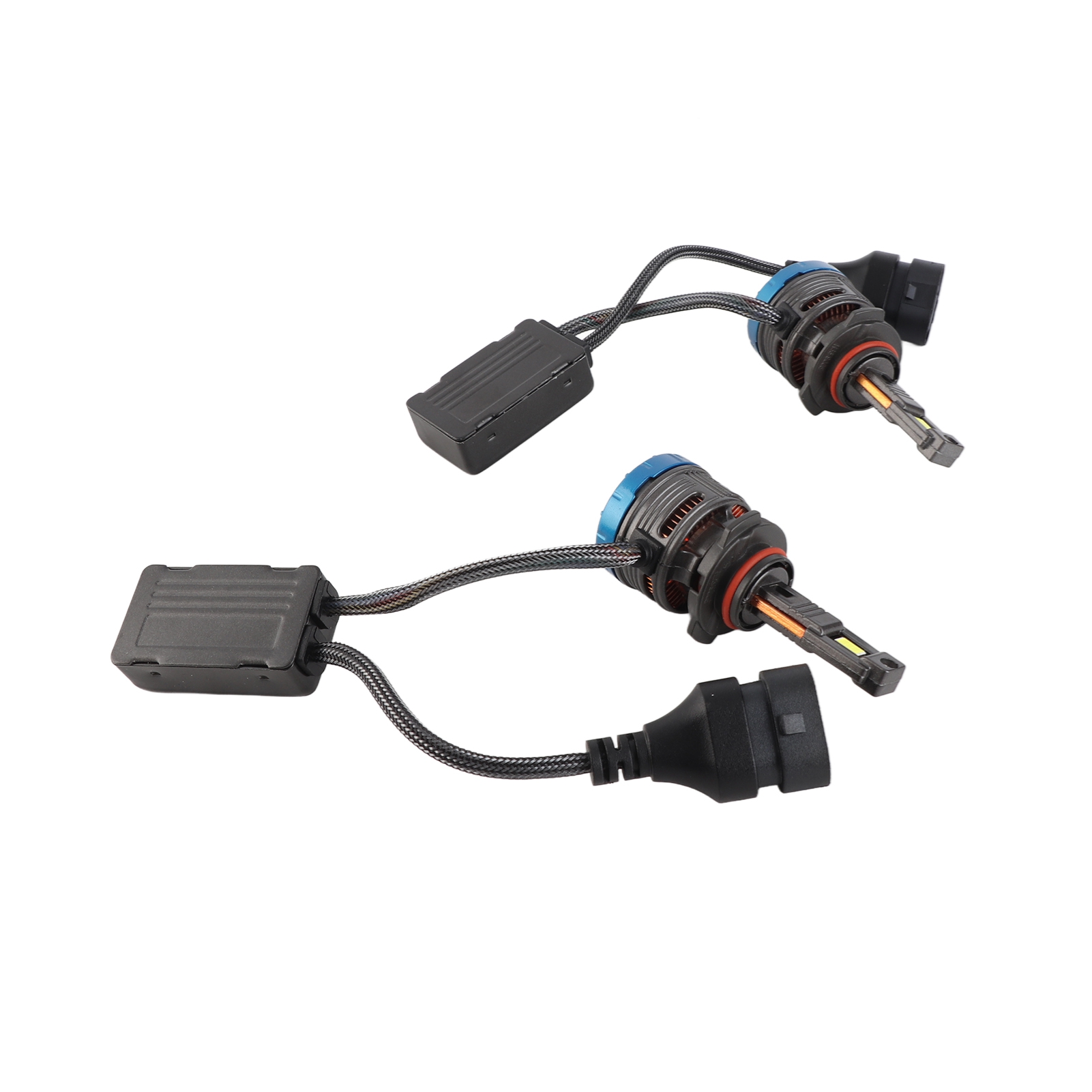 2er-pack Led-lampen Für Autoscheinwerfer, Ip68 Wasserdicht, 6000k, 600w, 80000lm, Hohe Helligkeit.