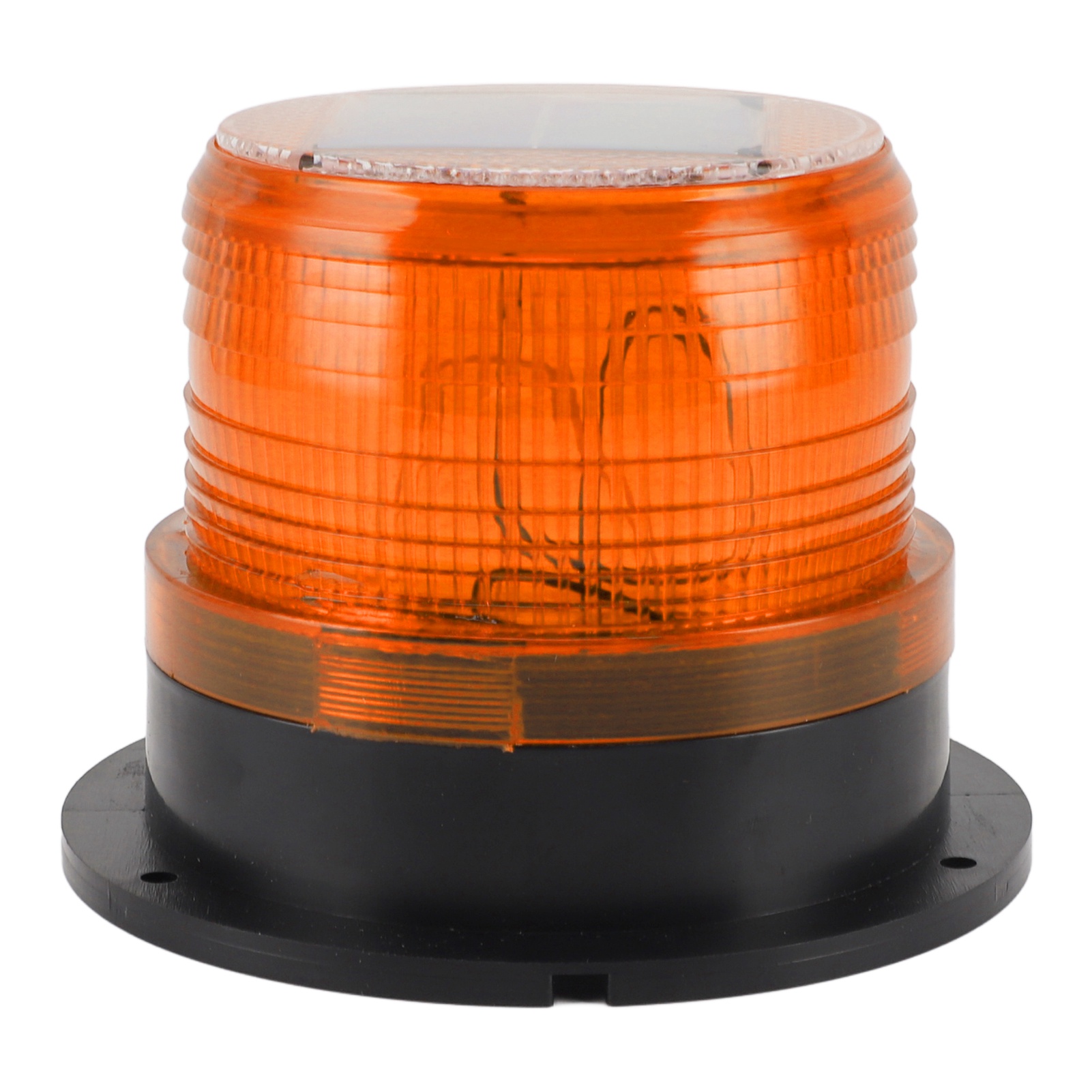 Solarbetriebene Rundumleuchte, Signalleuchte, 8 Leds, Dämmerungssensor, 1200 Mah Batterie, Gelbes Sicherheitsblitzlicht Für Verkehrsschilder Und Baustellen.