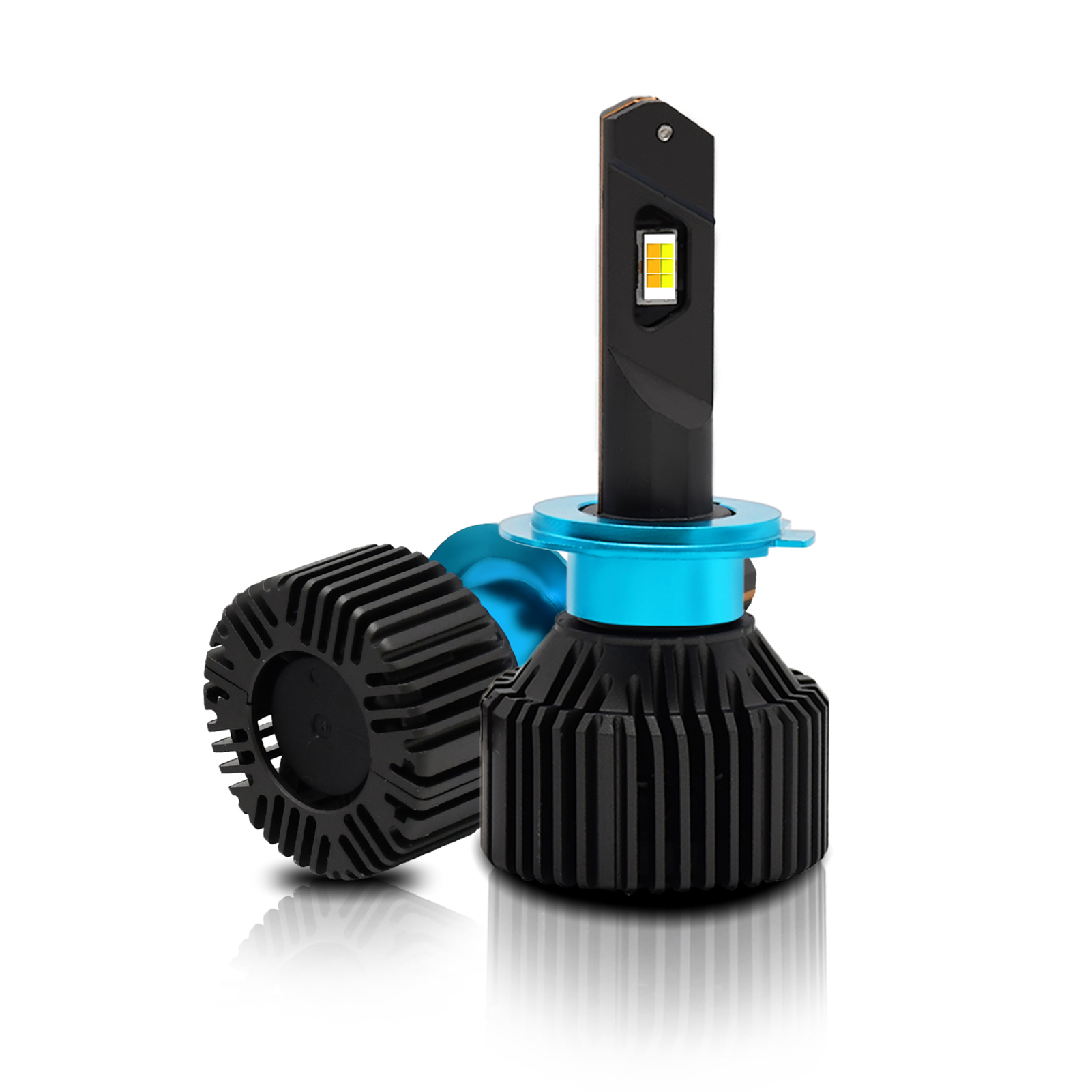 H7 Led-lampen Für Autoscheinwerfer, Ip67 Wasserdicht, 3000k/4300k/6000k, 200w, 40.000lm, Leistungsstarke Beleuchtung, 2er-pack