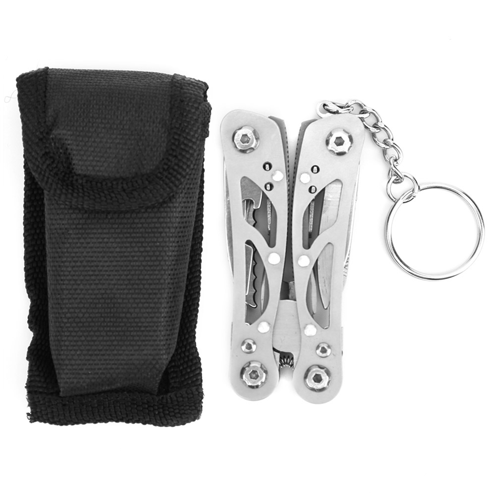 Multitool Im Taschenformat Mit Zange, Klappmesser Und Schraubendreher, Ideal Für Camping Und Reisen.