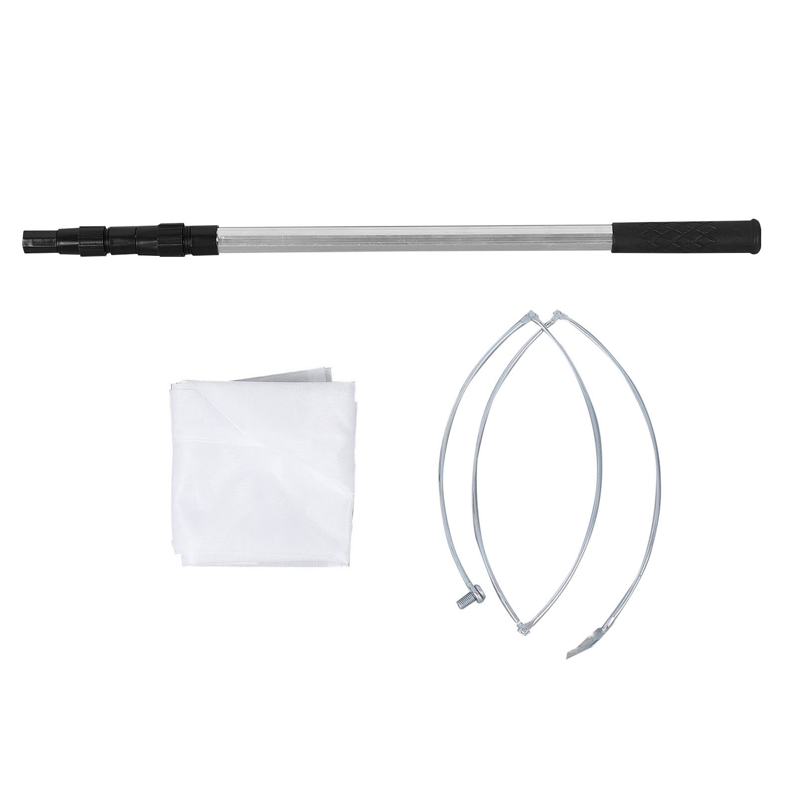Leichter Und Tragbarer Aluminium-kescher Mit Abnehmbarem Griff, Ideal Zum Fangen Von Schmetterlingen, Fischen Und Garnelen, Für Kinder Und Erwachsene.