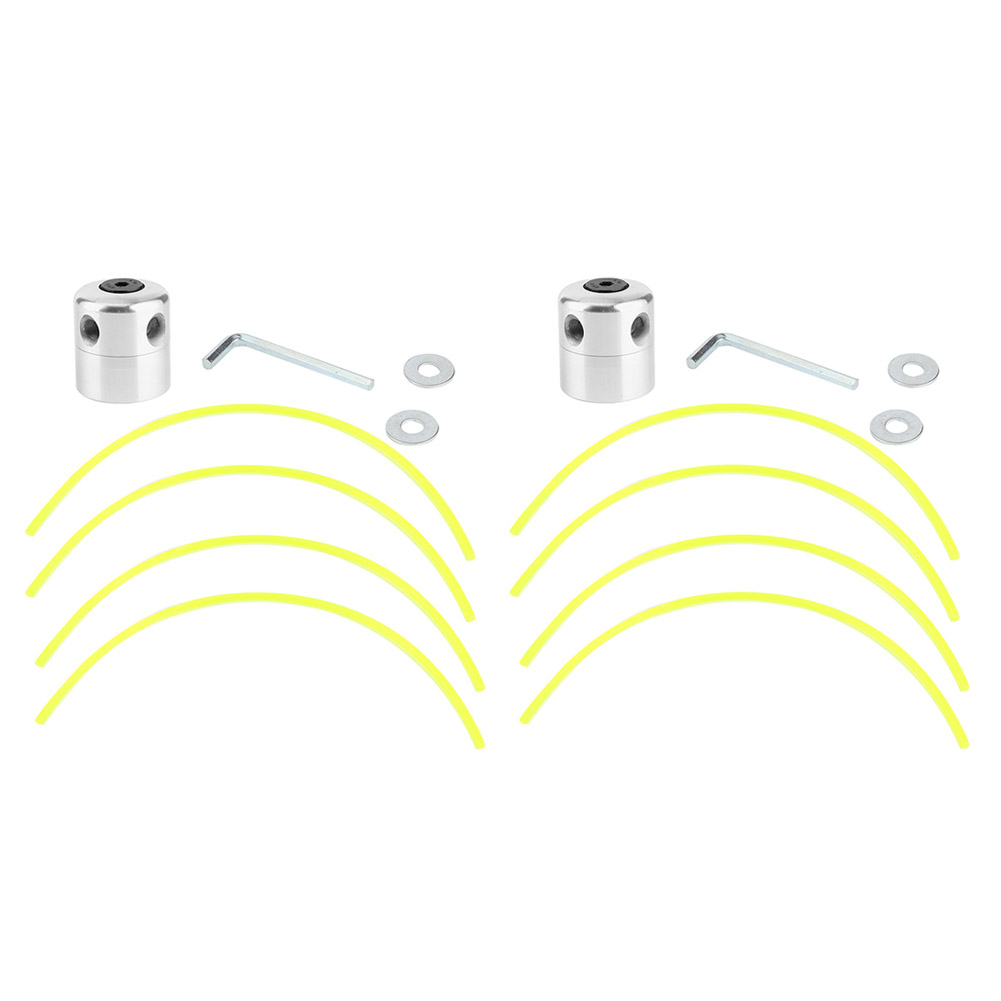 Set Aus 2 Trimmerköpfen Aus Aluminiumlegierung Mit Schneidfaden Und Ersatzteilen