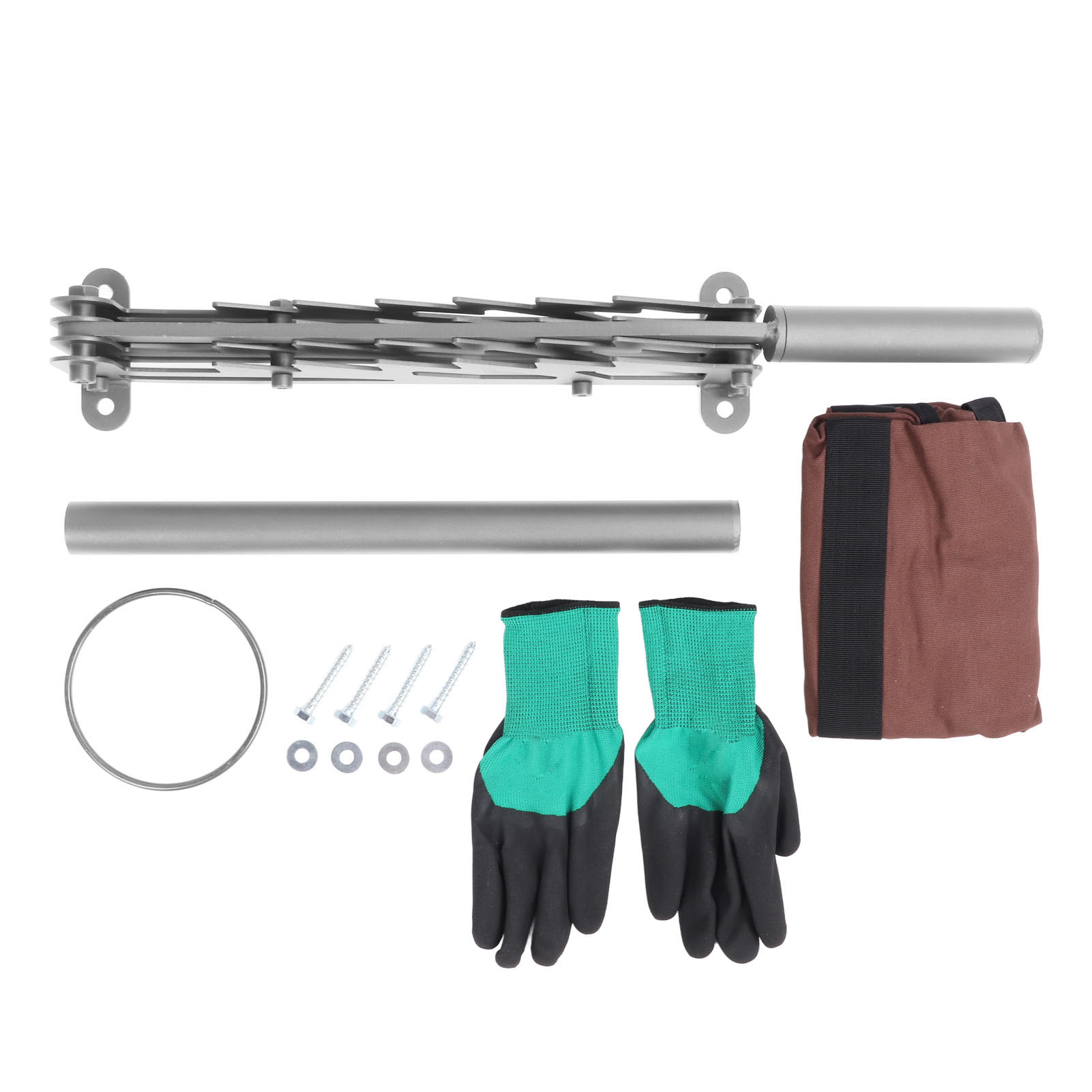 Wandmontierter Anzündholzspalter Aus Kohlenstoffstahl, Tragbarer Manueller Brennholzschneider, Silber