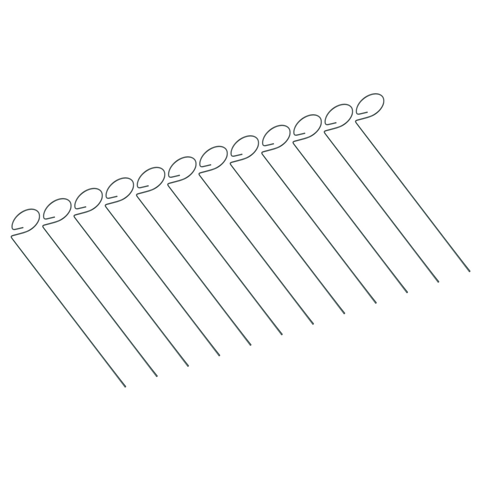 Set Mit 12 Wiederverwendbaren Pflanzenstützen, Rostfreie Stützen Für Blumenstängel, Ideal Für Haus, Garten Und Landwirtschaft.