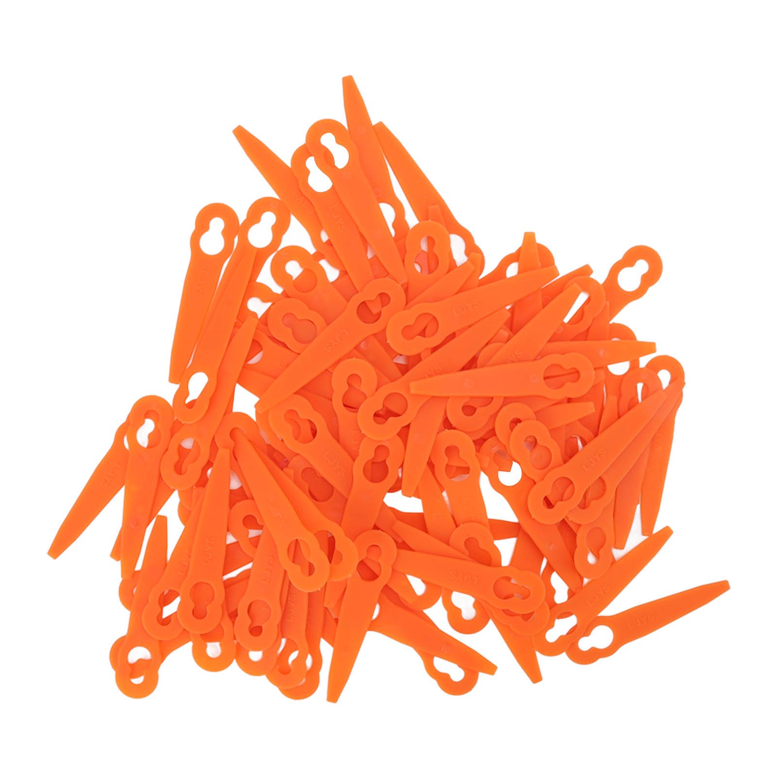 100 Orangefarbene Kunststoff-rasentrimmermesser, Rasenmäherzubehör Kompatibel Mit Stihl Polycut 2-2 Und 3-2.