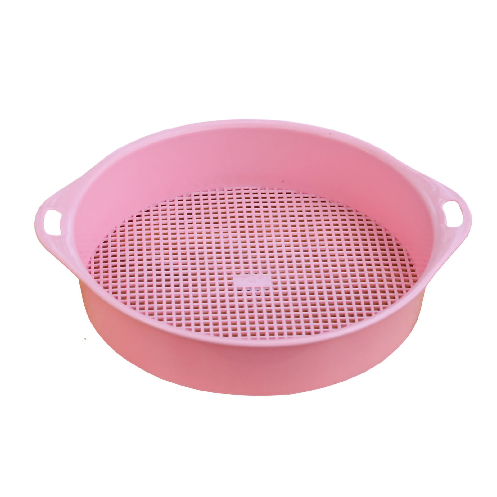 3-mm-pp-bodensieb Mit Tetraedrischen Löchern, Tragbar, Zum Filtern Von Erde Und Steinen, Rosa Gartengerät