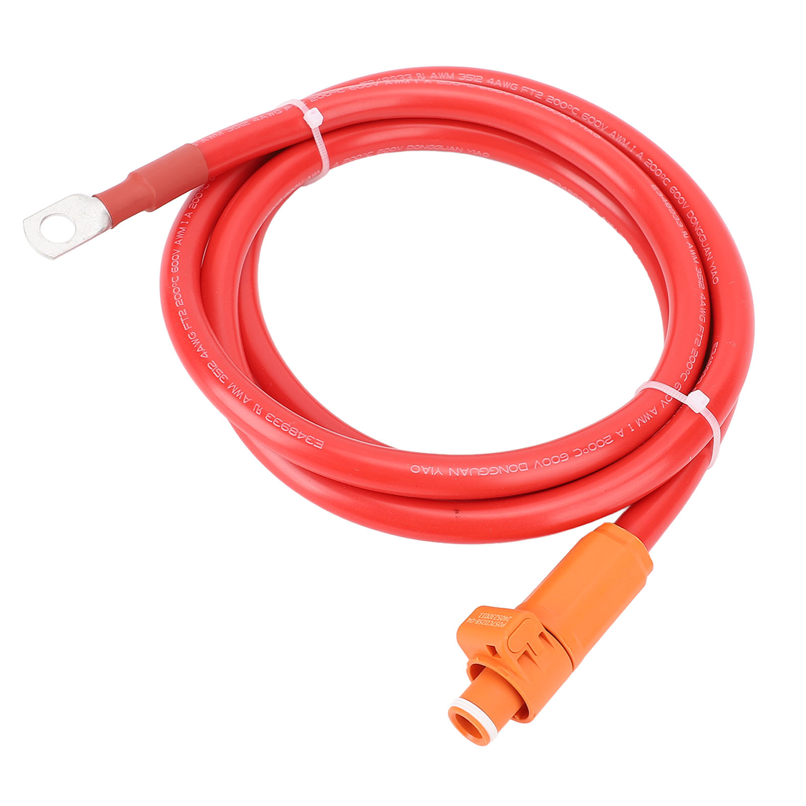 4awg-stromkabel Mit Flexiblem, Rotem, Geradem Stecker Und 8-poligem Sc25-stecker Für Schiffe, Motorräder, Autos Und Traktoren, 1 M / 3,28 Ft