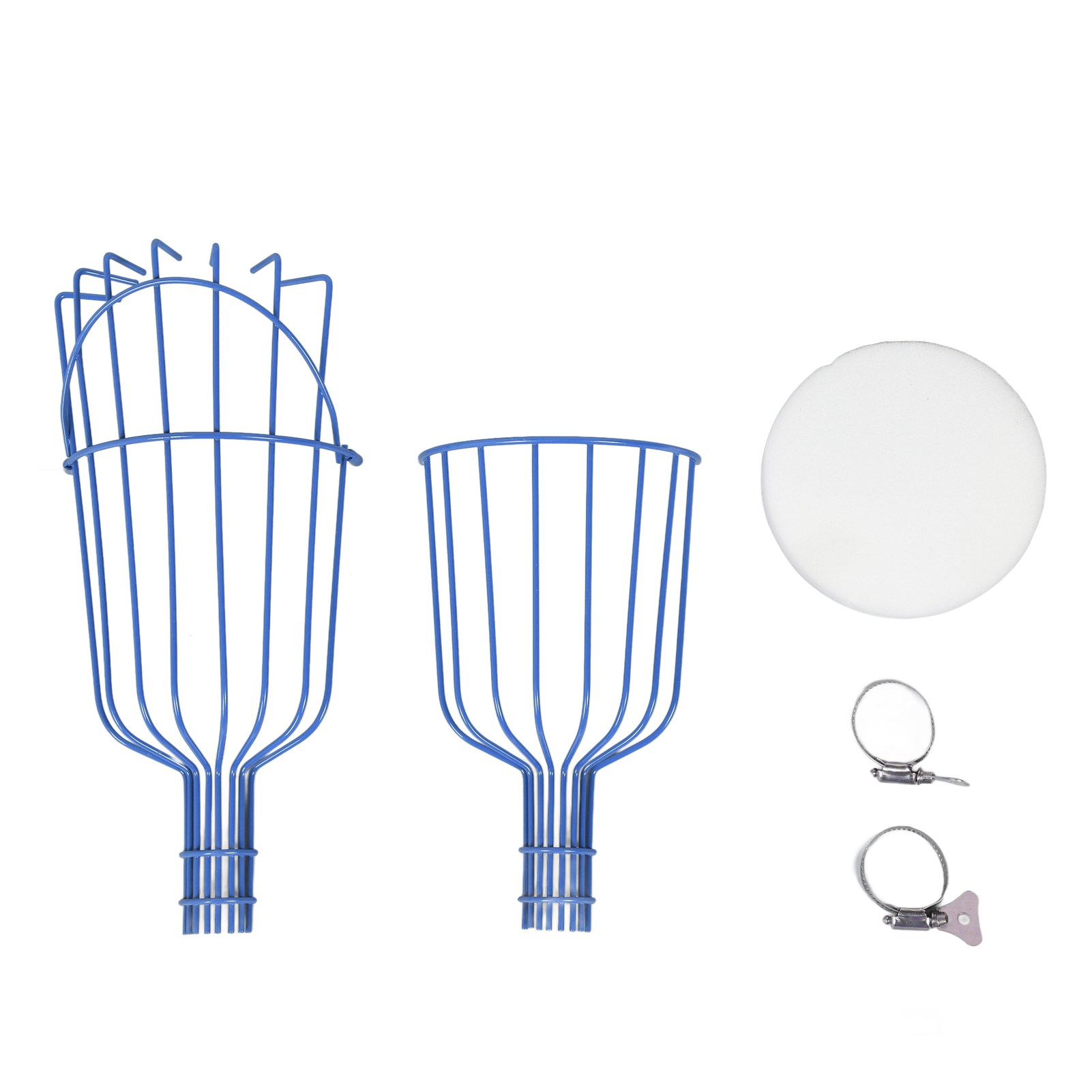 Abnehmbarer, Rostfreier, Multifunktionaler Obstpflückkorb Für Rohre Mit 3 Cm Durchmesser, Rot