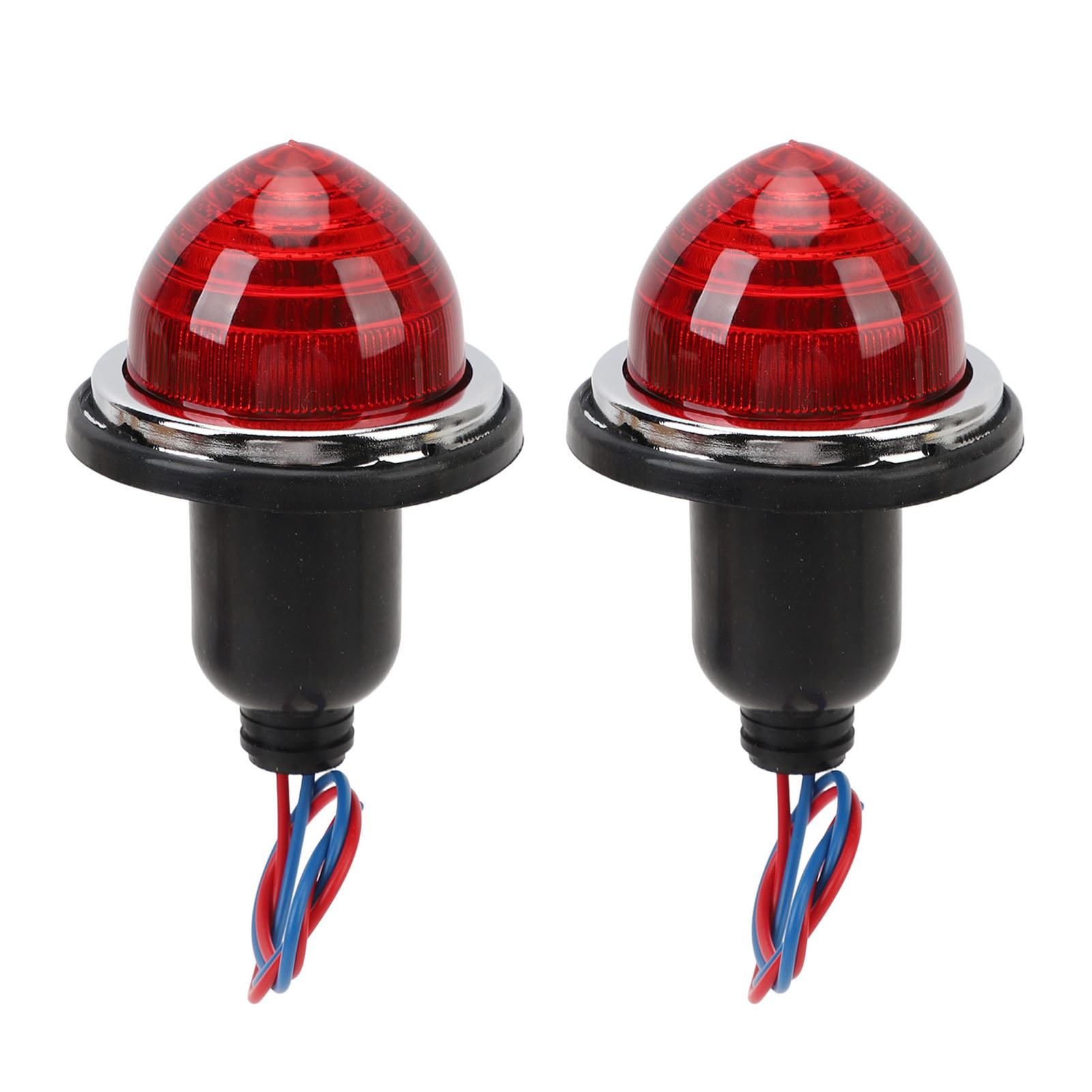 Set Mit 2 Ersatz-rückleuchten Lpb630 Dc12v (72 Mm) Für Mini Morris Minor Traveller Classic, Rot