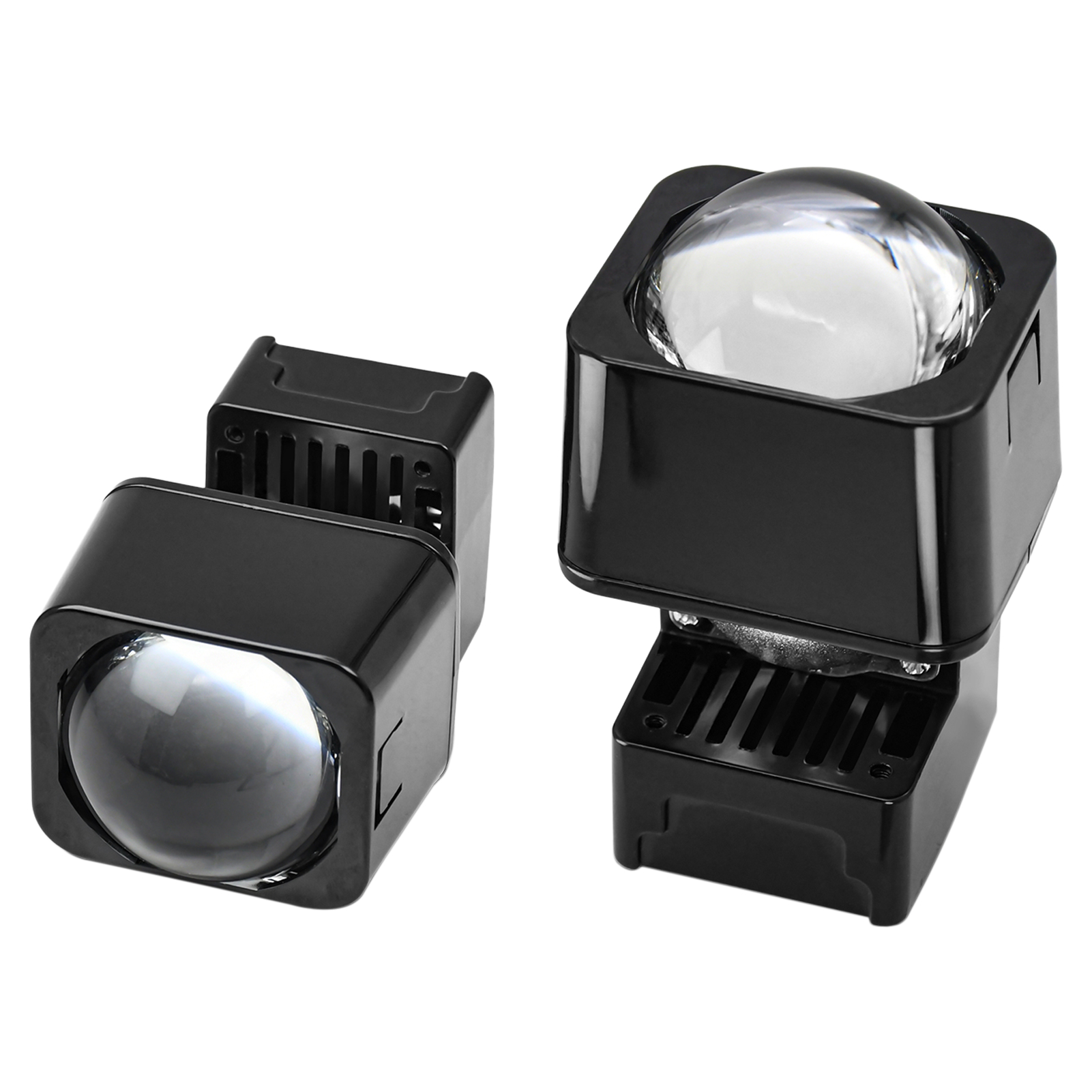 Set Mit 2 Mini-autoscheinwerfern Mit 1,5-zoll-led-projektorlinse, Fern- Und Abblendlicht, Motorrad-fahrleuchten, Led-arbeitsscheinwerfer