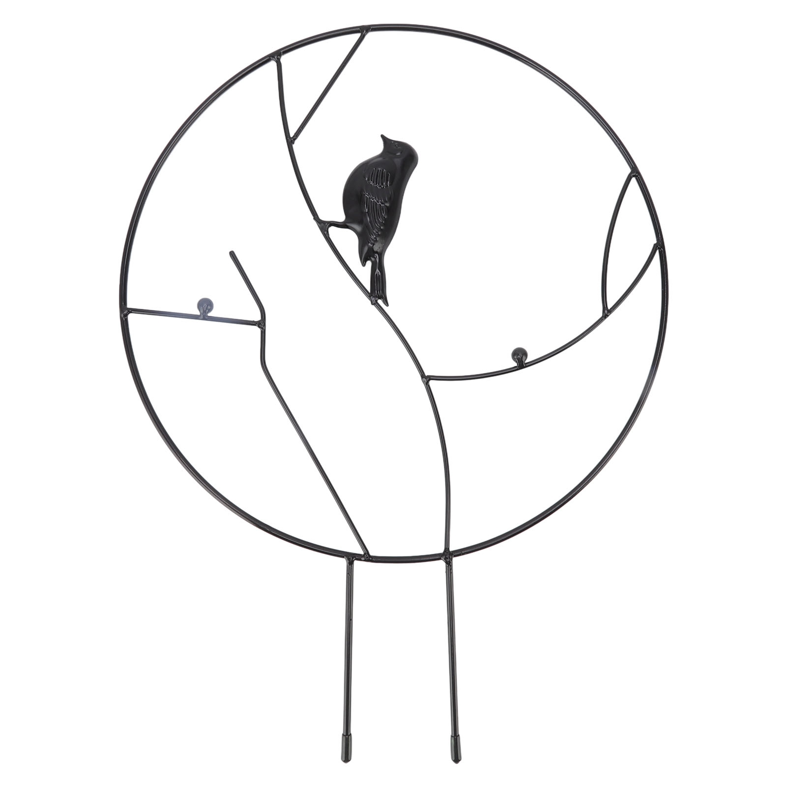 Garten-vogelspalier, Ideale Stütze, Ansprechendes Design, Robust, Leicht, Klein, Aus Metall, Für Gärten Und Balkone, Schwarz