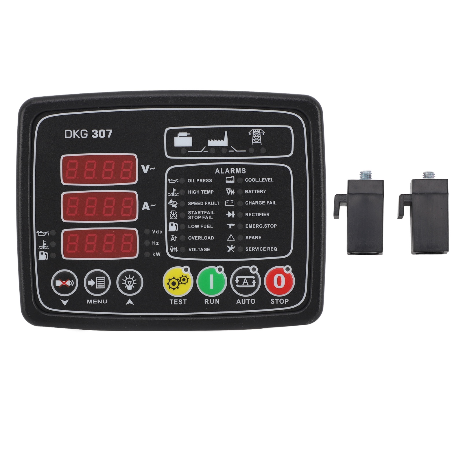 Dkg 307 Generator-steuerpult, Feuerfestes Lcd-display, 0–300 V, Steuermodul Für Dieselgeneratoren