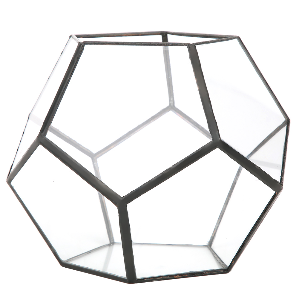 Eleganter, Geometrischer Glasblumentopf Für Sukkulenten, Pflanzgefäß, Behälter Für Die Gartengestaltung