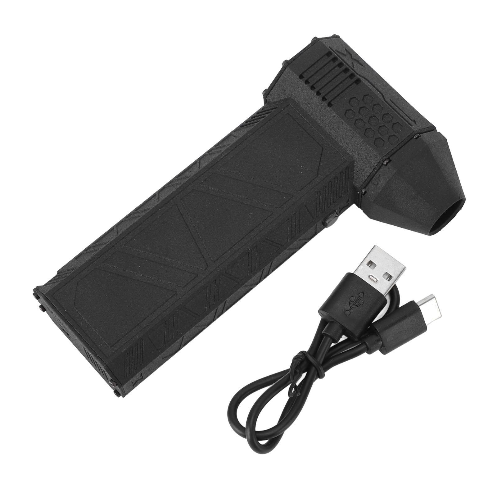 Hochgeschwindigkeitsventilator Mit 150.000 U/min, Bürstenlos, Tragbar, Wiederaufladbar, Turbostark Und Leistungsstark Für Camping Und Outdoor-aktivitäten (schwarz).