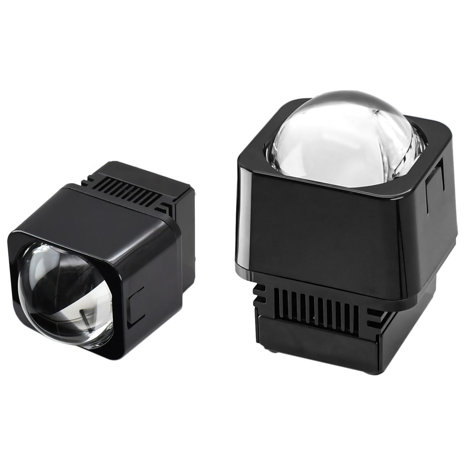 Set Mit 2 Mini-led-scheinwerfern (1,5 Zoll) Für Auto- Und Motorradscheinwerfer, Fokussierter Lichtstrahl, Quadratisches Weißes Licht