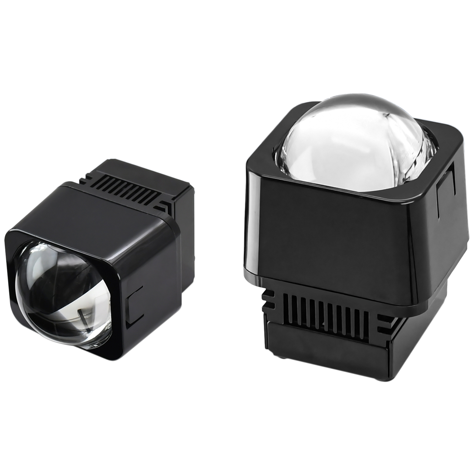 Set Mit 2 Mini-led-scheinwerfern (1,5 Zoll) Für Auto- Und Motorradscheinwerfer, Fokussierter Lichtstrahl, Runde Form, Gelbes Licht