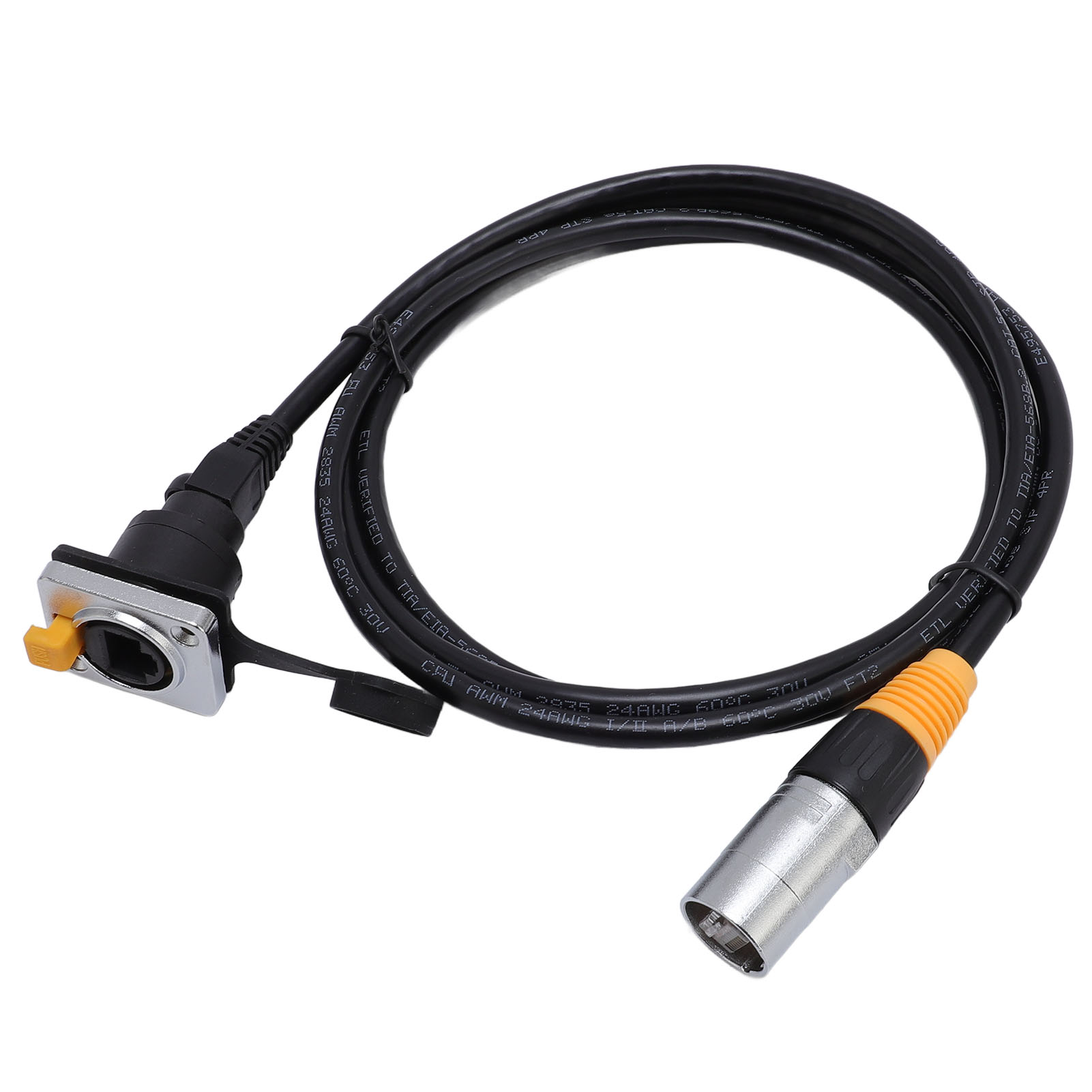 Stp Rj45 Ethernet-verlängerungskabel (stecker/buchse), Wasserfest, Stabile Verbindung, Lan-netzwerkkabeladapter, 1,5 M / 4,9 Ft