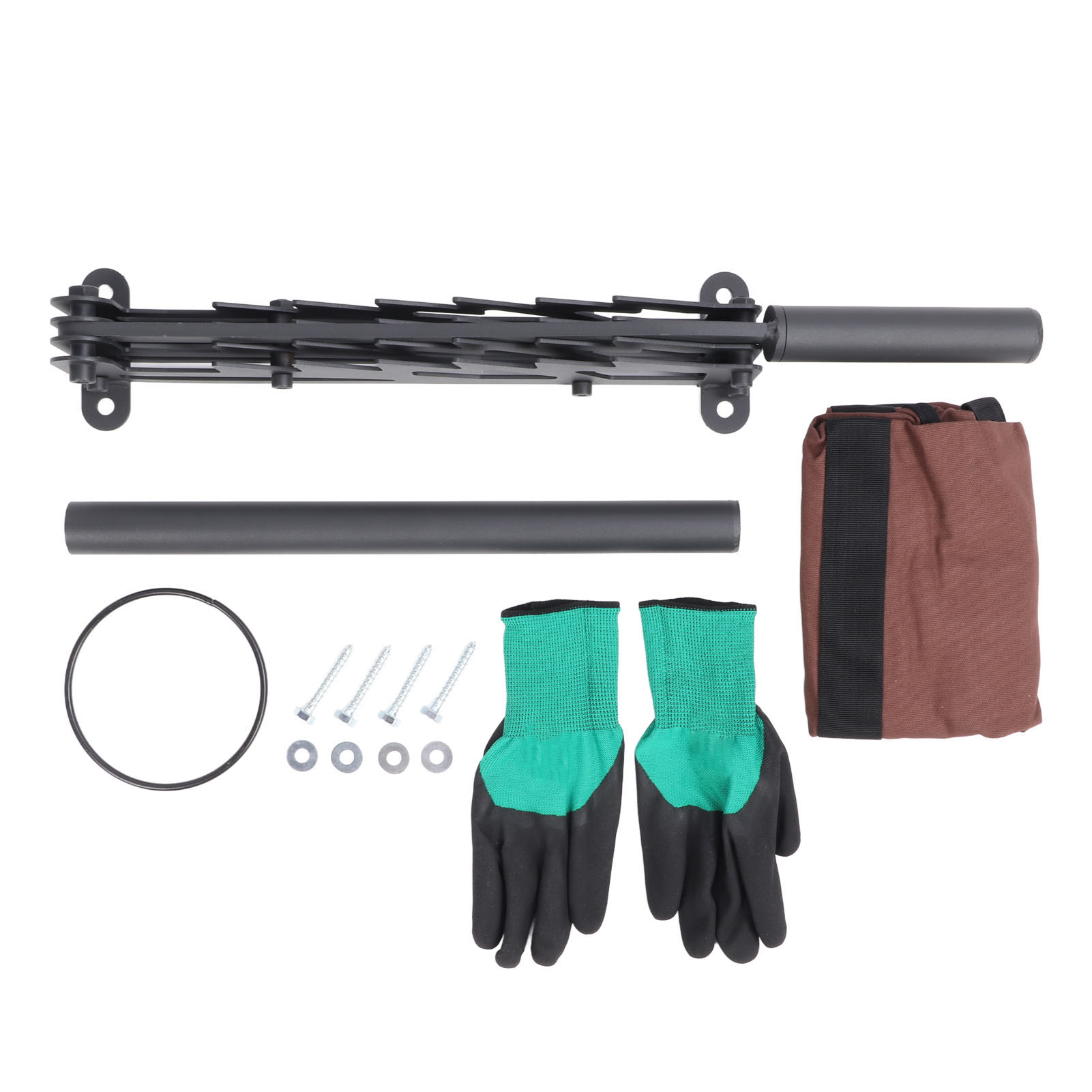 Wandmontierter Brennholzspalter Aus Kohlenstoffstahl, Tragbarer Manueller Brennholzschneider, Schwarz