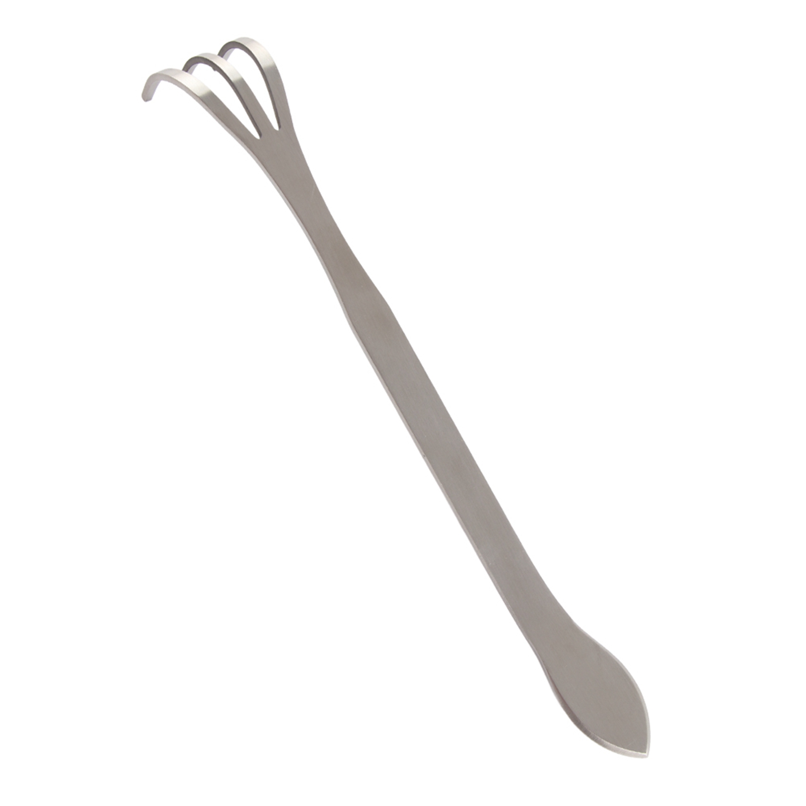 24 Cm Langer Gartenrechen Aus Edelstahl Mit 3 Zinken, Bodenbearbeitungsgerät.
