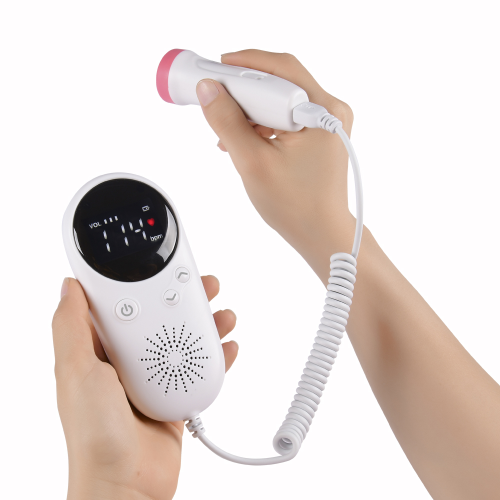 Fetaler Doppler Für Zu Hause, Pränataler Herzmonitor Mit Lcd-bildschirm, Fetaler Sprachrekorder, Produkt Für Die Tägliche Pflege Schwangerer Frauen