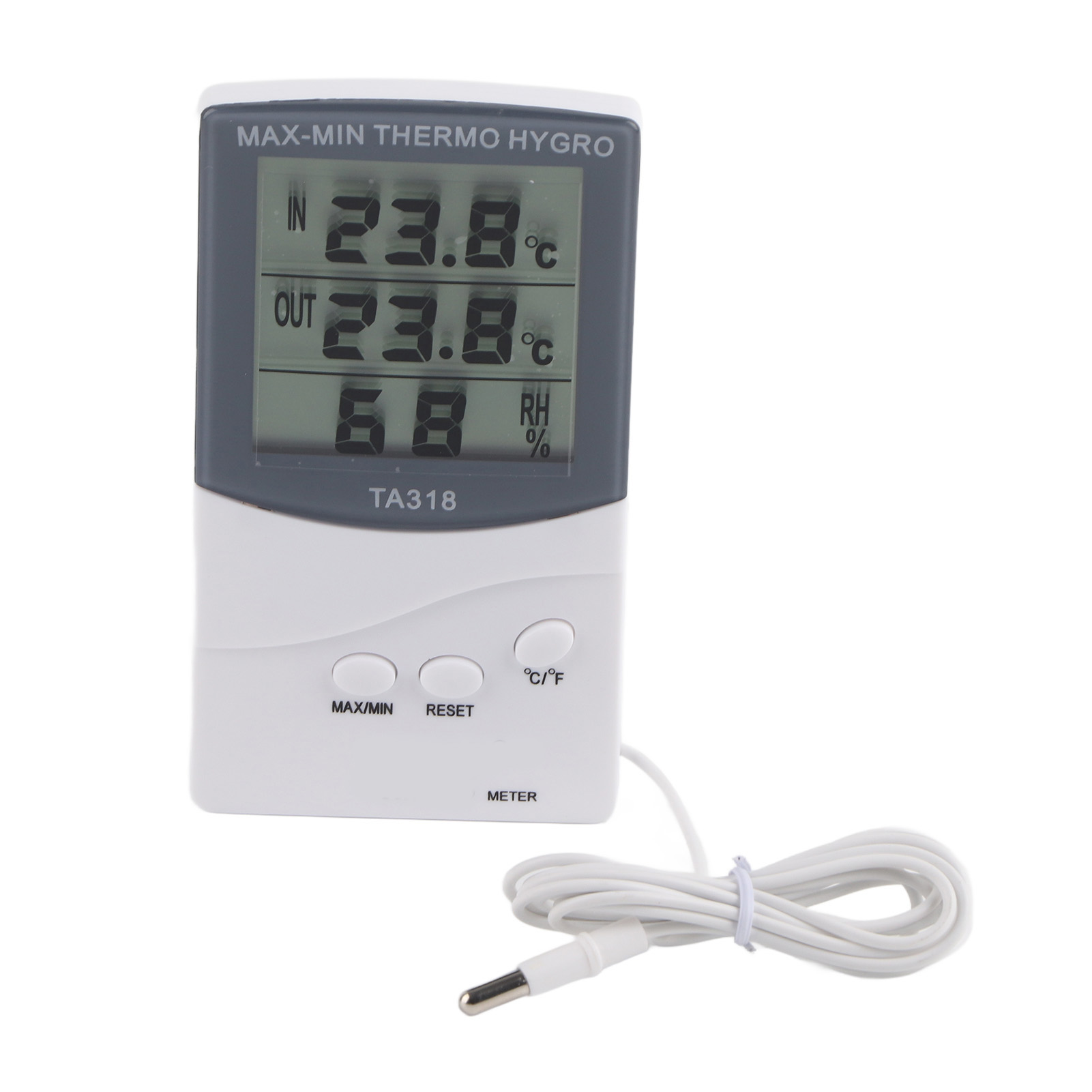 2-in-1 Thermometer-hygrometer, °c/°f-modus, Hohe Genauigkeit, Alarm Bei Hohen Und Niedrigen Temperaturen.