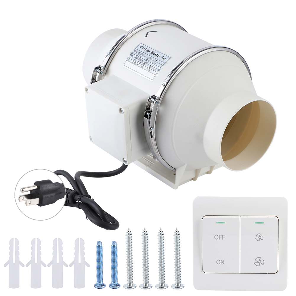 Hocheffizienter Inline-abluftventilator Für Bad Und Küche (4 Zoll)