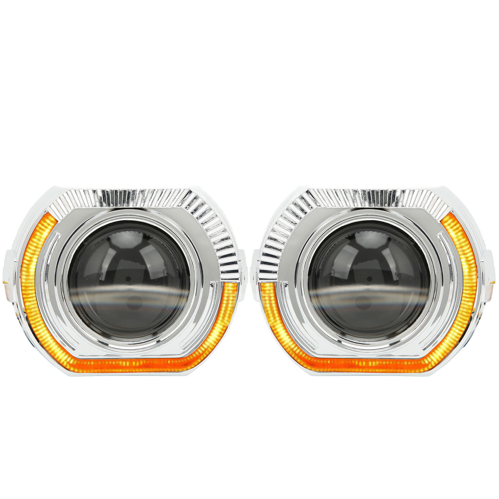 3-zoll-led-doppellinsenscheinwerfer, 9–24 V, 5500 K, Klare Sicht, Universell Für Fahrzeuge Mit H1-, H4-, H7-, Hb3-, Hb4- Und D1-norm, Weißes Und Gelbes Licht
