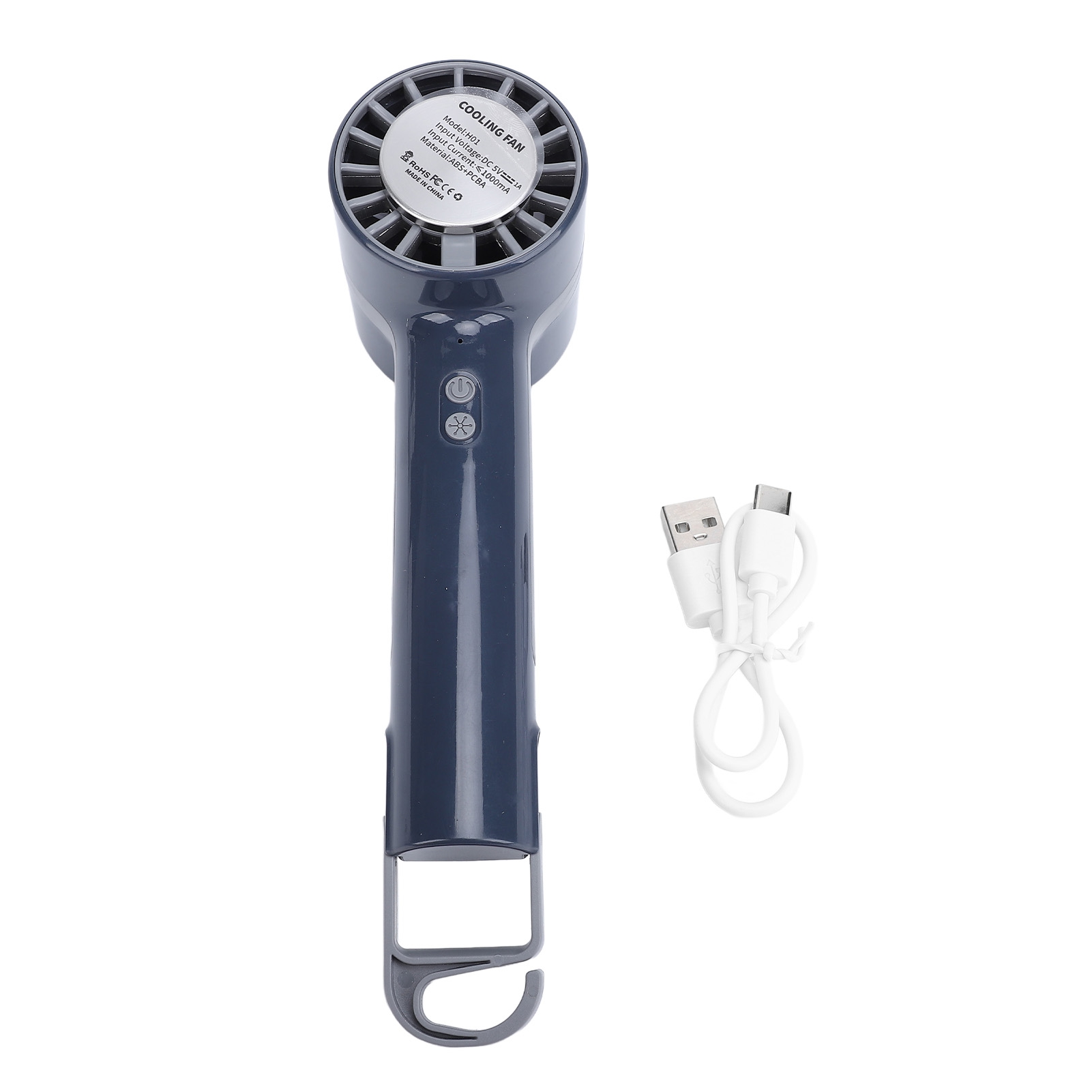 Usb-wiederaufladbarer Mini-tragbarer Kältekompressionsventilator, Schnelle Und Leise Kühlung, Kleiner Persönlicher Ventilator Für Zuhause, Im Freien Und Im Büro (weiß)