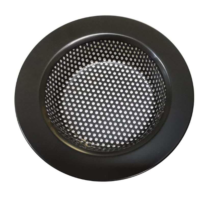 85 Mm Schlichtes, Multifunktionales Küchenspülensieb – Feinmaschig, Verstopfungsfrei, Für Den Hausgebrauch (schwarz)