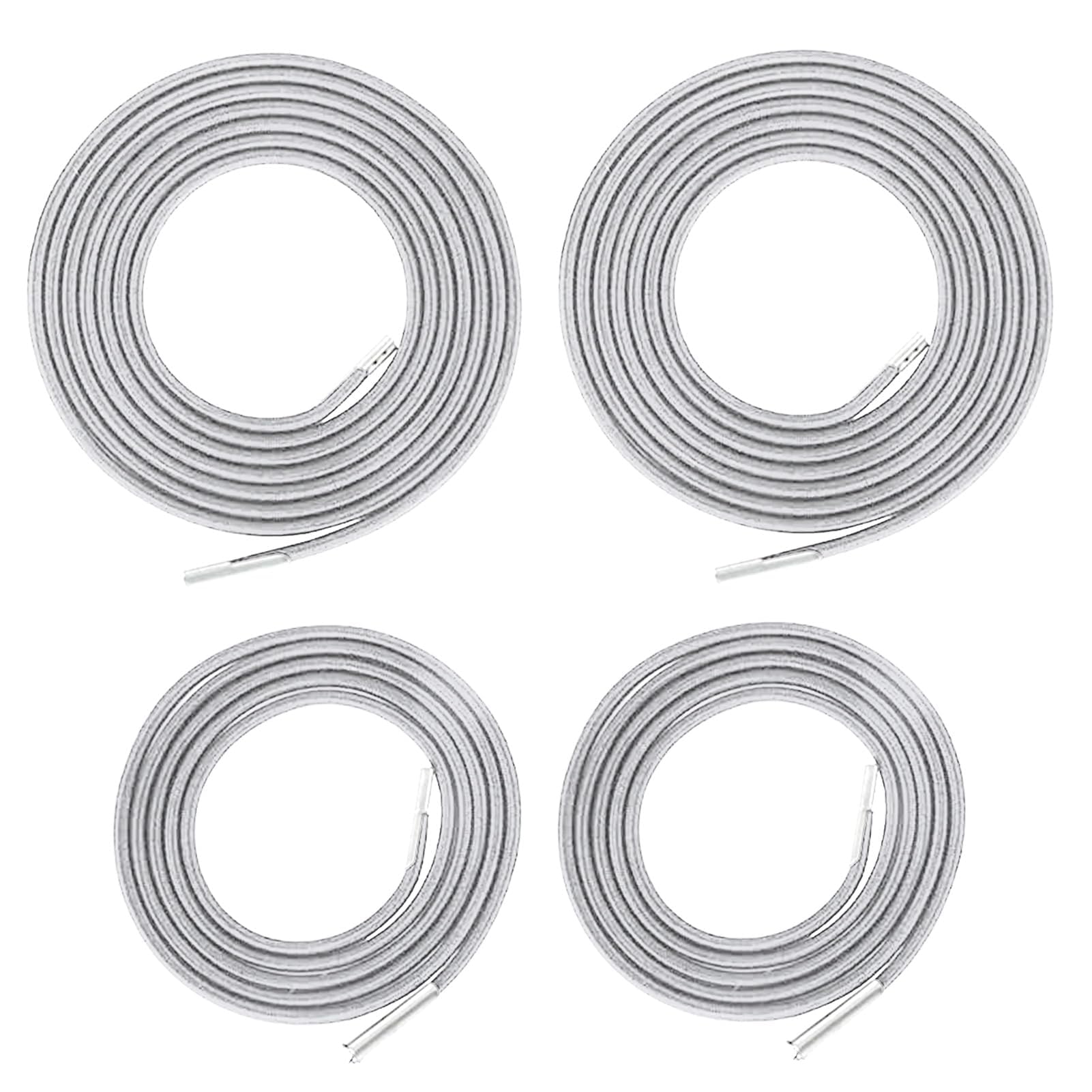 Ersatzseilset Für Liegestühle (4er-set) — Kompatibel Mit Dem Relax "zero Gravity" Liegestuhl Und Allen Arten Von Elastischen Liegestühlen (grau)