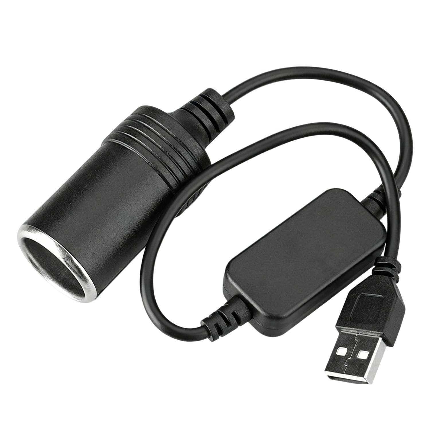 35 Cm Usb-auf-zigarettenanzünder-adapter, 5v Usb-auf-12v-buchsenadapterkabel Für Dashcam, Gps Und Led-streifen Im Auto