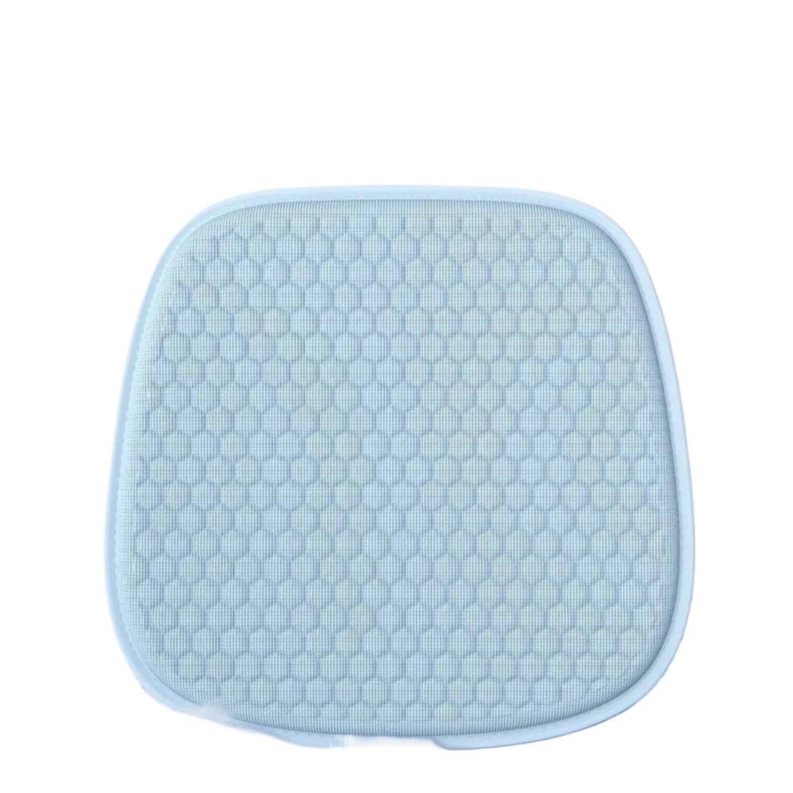 Kühlendes Autositzkissen Aus Wabengel – Ergonomisches Zubehör Aus Eisseide, 3d – Blau