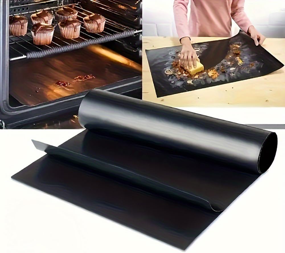 Set Aus Zwei Robusten, Antihaftbeschichteten Backmatten, Bpa- Und Pfoa-frei, 33 X 40 Cm