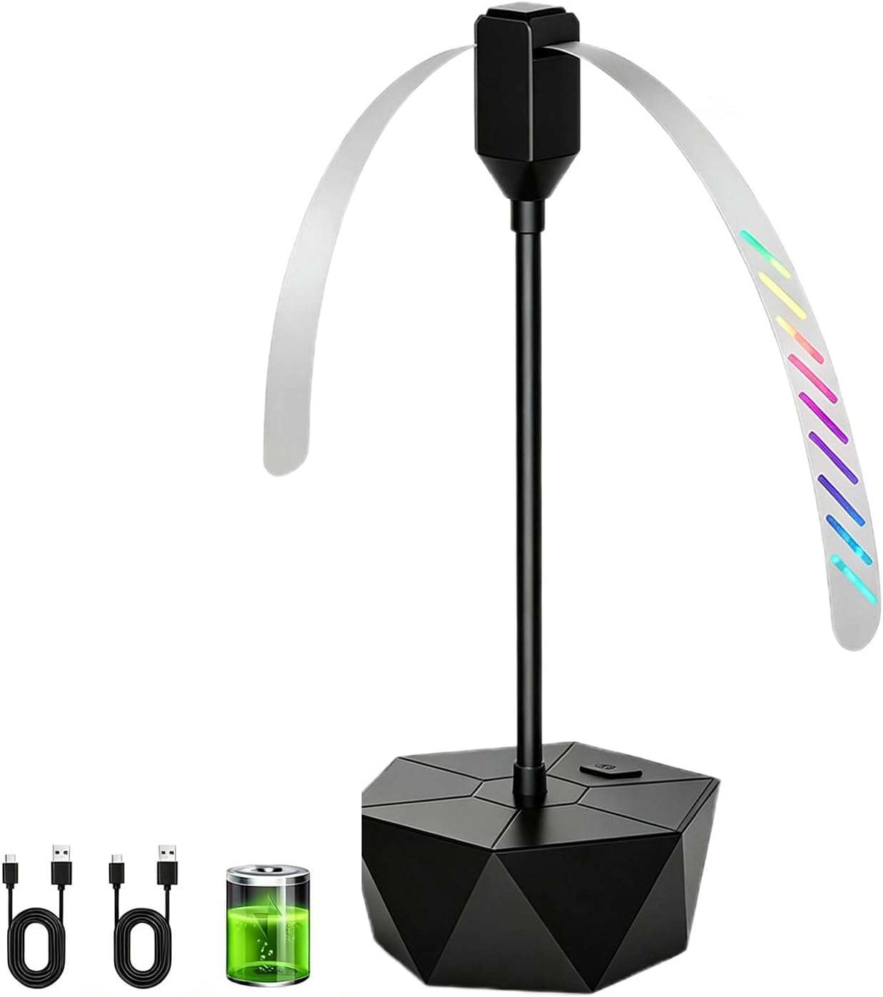 Tischventilator Für Fliegen, Usb-aufladbar, Tragbar, Schwarz, 1 Stück
