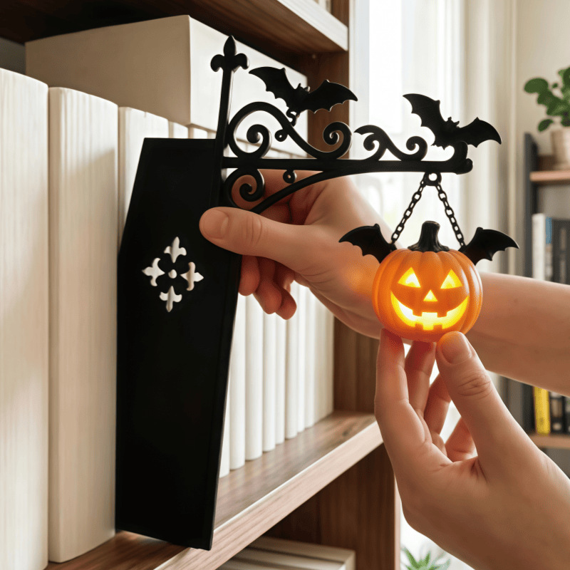 Multifunktionale Regallampe – Dekorative Lampe Fürs Schlafzimmer, Halloween-kürbis-stimmungslampe