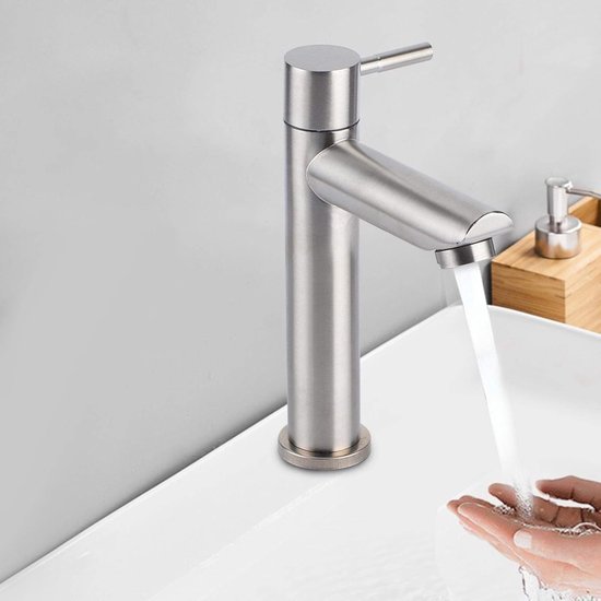 Wc Armatur Nur Kaltwasser Edelstahl Hebelbetätigung Waschbeckenarmatur
