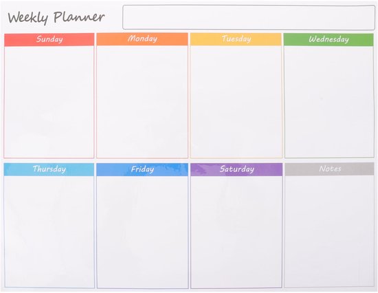 Magnetische Whiteboard-tafel Für Kühlschrank, Wandtafel, Wochenplaner, Kalender, Abwischbar