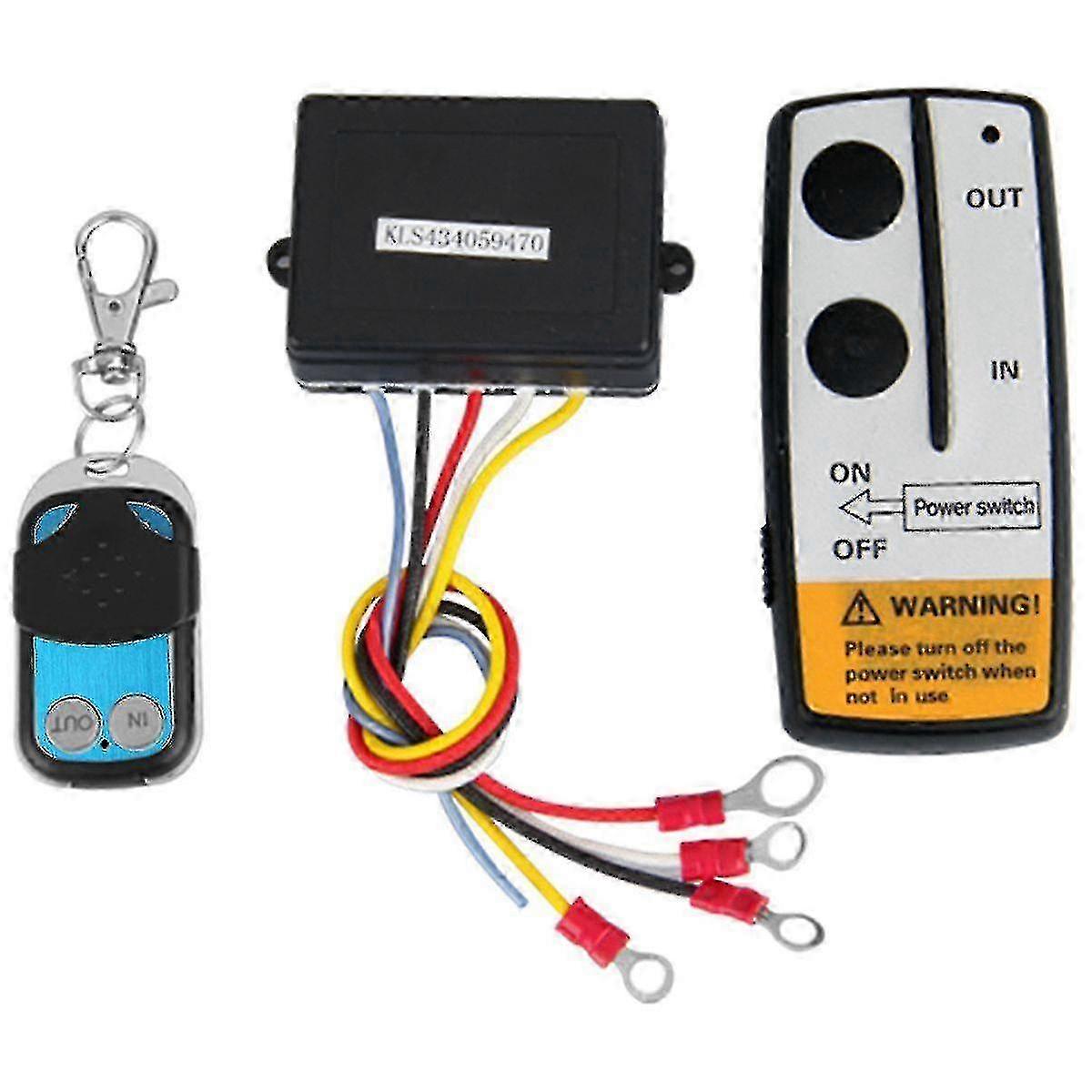 Kit De Télécommande Sans Fil Pour Treuil 12 V, Portée 15 M (50 Pi), Pour Camion/vtt, Compatible Avec Warn/ramsey