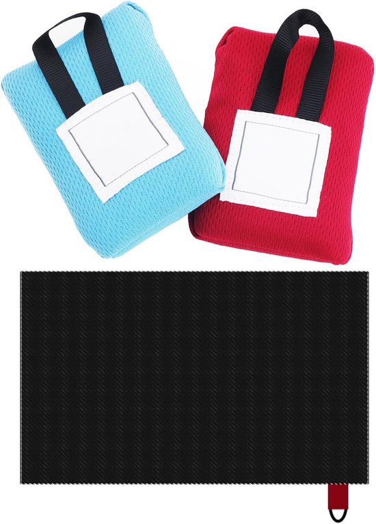Picknickdecken Set Faltbare Matte Für Outdoor Aktivitäten Wasserfest Und Sandabweisend 2 Teilig, 110 X 70 Cm Rot/blau