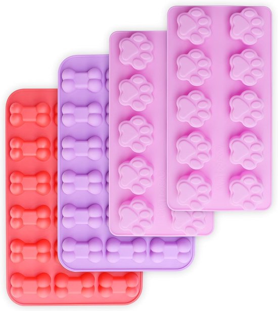 Silikonformen In Form Von Welpenpfoten Und Knochen Antihaftbeschichtete Lebensmittelechte Silikonformen Für Schokolade Bonbons Gelee Eiswürfel 4