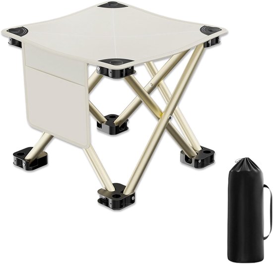 Campinghocker Tragbarer Klapphocker Mit Aufbewahrungstasche Fußhocker Für Draußen Mini Klapphocker Leichter Klappstuhl, Zum Wandern, Gärtnern, An