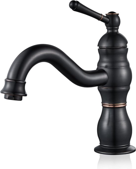 Küchenarmatur Im Retro Stil Mischbatterie Küchenarmatur Mit Geradem Auslauf Messingarmatur Landhausstil Inklusive G3/8 Wasserschlauch Keramikgrif