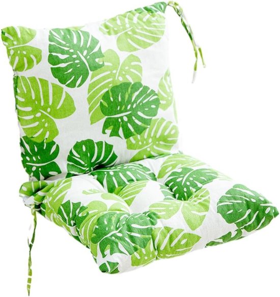 40 X 80 Cm – Set Mit 2 Stuhlkissen Mit Rückenlehne – Rückenkissen Mit Befestigungsbändern – Für Gartenstühle Und -bänke, Drinnen Und Draußen