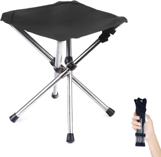 Ultraleichter, Faltbarer Campinghocker Tragbarer Edelstahlstuhl Tragkraft 108 Kg Zum Wandern/picknicken/angeln