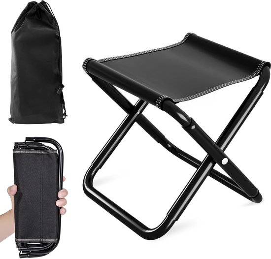 30 Cm Fußhocker Campinghocker Tragbarer Balkonhocker Mit Tragetasche Mini Campinghocker Kleiner, Tragbarer Klapphocker Faltbarer Gartenhocker Für