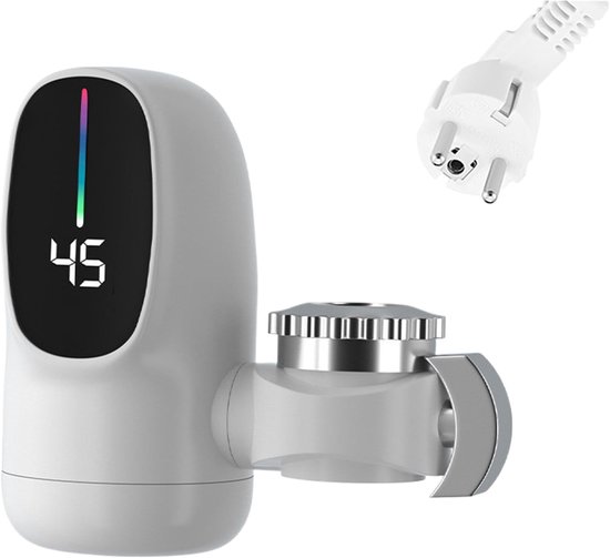 Elektrischer Warmwasserbereiter Wasserhahn, Schnellheiz Wasserhahn Mit Led Digitalanzeige, Armaturenzubehör Für Bad, Hotel, Küche, Wohnwagen