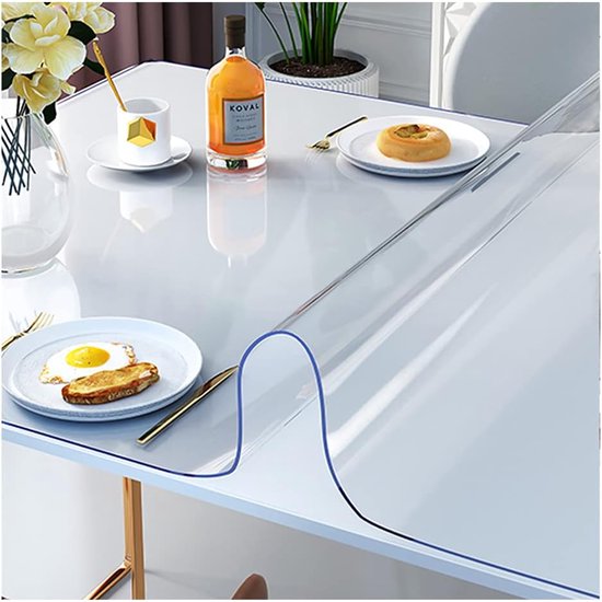 0,8 Cm Dicke, Transparente Pvc Tischdecke, Wasserdicht Und Abwischbar, Für Die Küche, 50 X 100 Cm