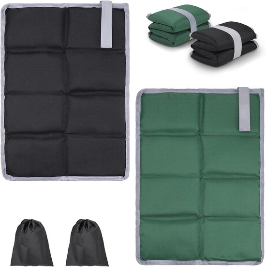 Outdoor Sitzkissen, Thermositzkissen, 2 Teilig, Faltbar, Wasserdicht, Oxford Gewebe Mit 2 Aufbewahrungstaschen, Für Outdoor, Spielplatz, Camping,