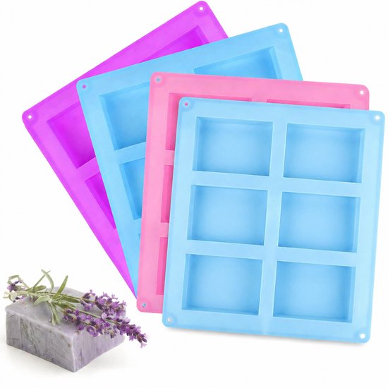 4er-set Silikon-seifenformen – 6 Mulden – Bastelform Für Muffins, Cupcakes, Kekse Und Kreative Diy-projekte
