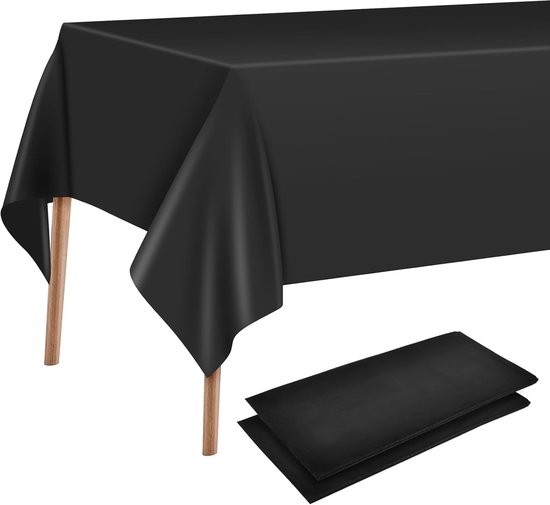 Set Aus 2 Rechteckigen Kunststofftischdecken (137 Cm X 274 Cm) Extra Dick & Ölbeständig Waschbar & Wasserdicht Für Babypartys, Veranstaltungen, H